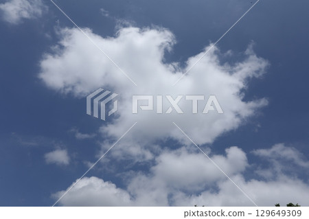 Blue Sky and clouds closeup Blue Sky and clouds closeup 129649309