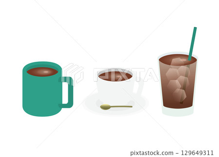 黑咖啡插圖集 129649311