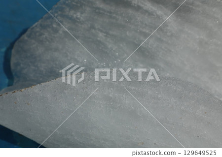 Ice crystal Texture Macro shot Ice crystal Texture Macro shot 129649525