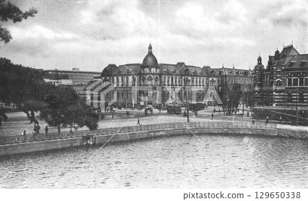 Old photograph, 1924-1927, Babasakimon Street, Tokyo Old photograph, 1924-1927, Babasakimon Street, Tokyo 129650338