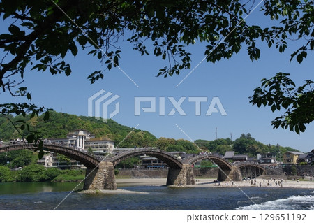 Scenery with Kintaikyo Bridge Scenery with Kintaikyo Bridge 129651192