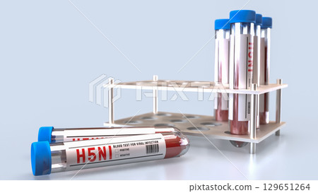 The Blood Tube for avian influenza or bird flu concept 3d Rendering. The Blood Tube for avian influenza or bird flu concept 3d Rendering. 129651264