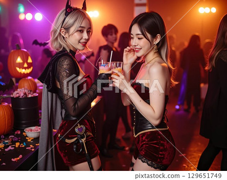 Women enjoying a party 129651749
