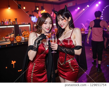 Women enjoying a party 129651754