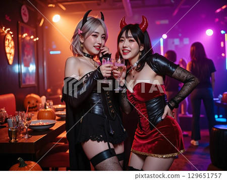 Women enjoying a party 129651757