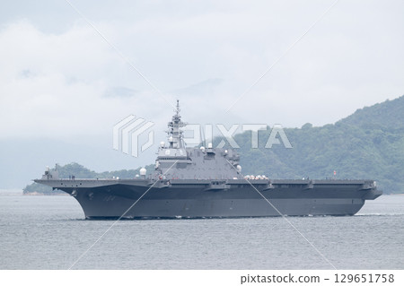 The Maritime Self-Defense Force's escort ship Kaga 129651758