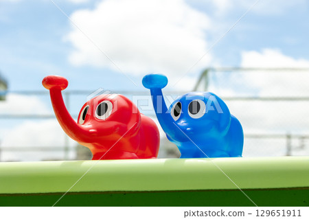 Colorful playground equipment Colorful playground equipment 129651911