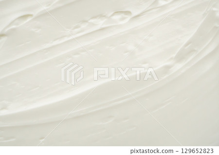 White lotion beauty skincare cream texture cosmetic product background 129652823