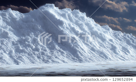 Beautiful scenery of snowy mountains Beautiful scenery of snowy mountains 129652894