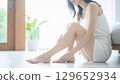 一位女士在做足部護理的圖片 129652934