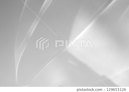 Abstract shadow drop on white wall background overlay mockup effect 129653126