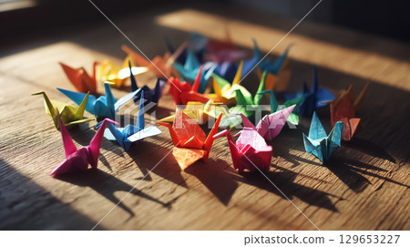 折疊紙鶴 129653227