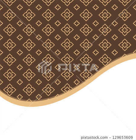 Thai traditional line pattern design 129653609