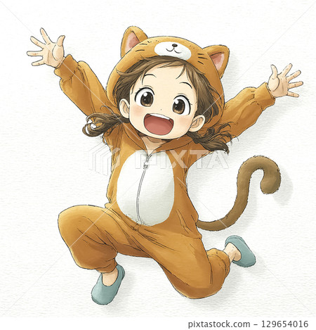 貓服裝女孩萬歲 129654016
