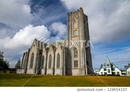The Cathedral of Christ the King, located west of Lake Tjörnin in the Nordic island nation of Iceland, in the capital Reykjavik The Cathedral of Christ the King, located west of Lake Tjörnin in the Nordic island nation of Iceland, in the capital Reykjavik 129654187