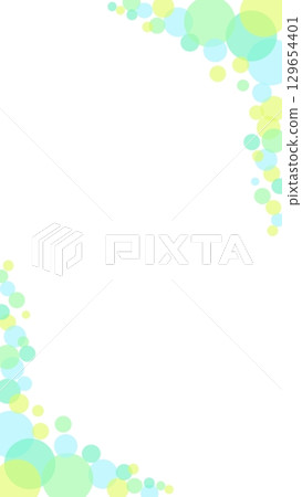 柔和色彩的彩色圓點可愛背景 129654401