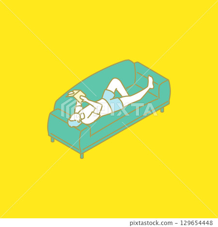 Illustration of students and working people living alone 129654448