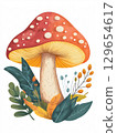 illustration of mushroom 129654617