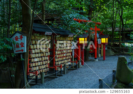 Nonomiya Shrine, dyed in autumn leaves 129655163