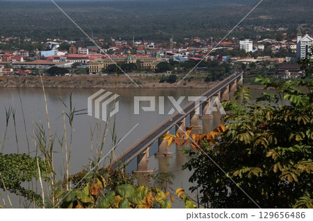 Pakse cityscape Pakse cityscape 129656486