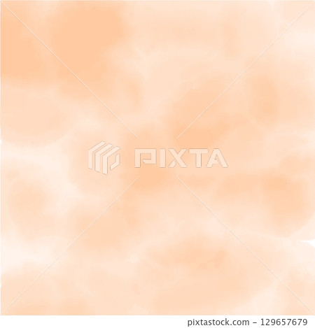 Soft Peach Colored Watercolor Vector Background With Gentle Gradient Texture. Soft Peach Colored Watercolor Vector Background With Gentle Gradient Texture. 129657679