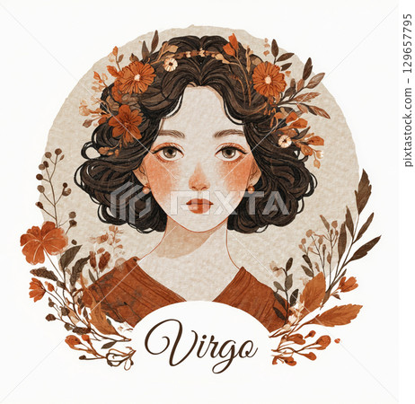 Virgo icon AI image 129657795