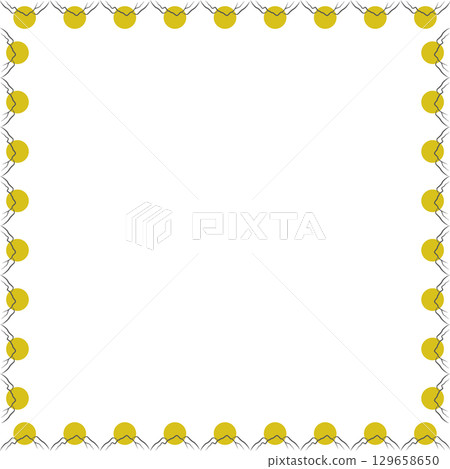 Desert valley mountains frame. Wild west rocky desert template. Simple empty frame box 129658650