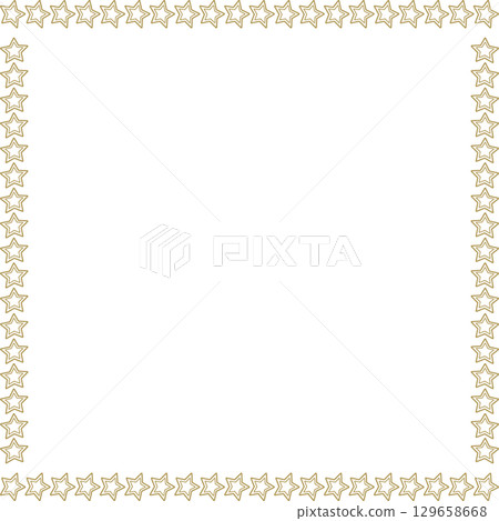 Christmas Star shine frame. Star square template. Baby shower design 129658668