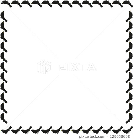 Starling birds frame. National bird day. Starling birds template. Baby shower design Starling birds frame. National bird day. Starling birds template. Baby shower design 129658698