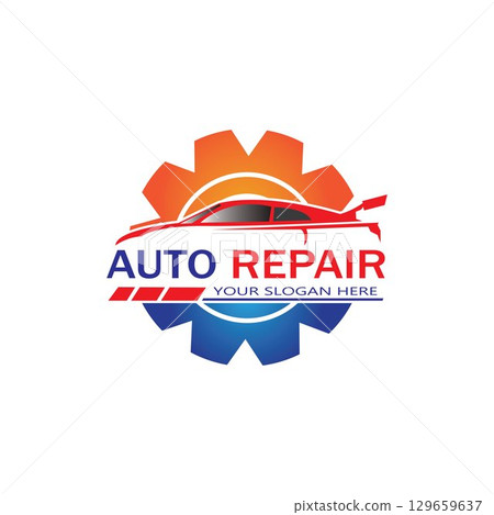 Auto Repairing Logo Vector. Automotive and Transportation Logo template 129659637