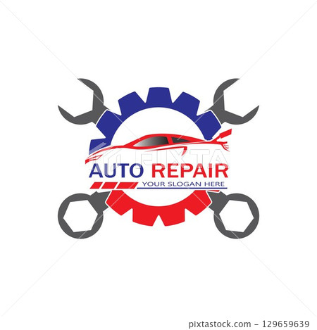 Auto Repairing Logo Vector. Automotive and Transportation Logo template 129659639
