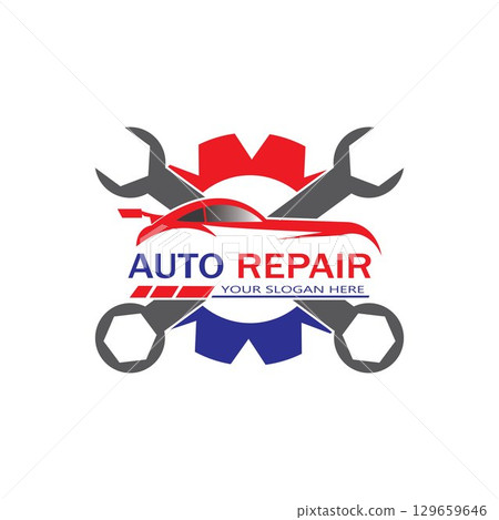 Auto Repairing Logo Vector. Automotive and Transportation Logo template Auto Repairing Logo Vector. Automotive and Transportation Logo template 129659646