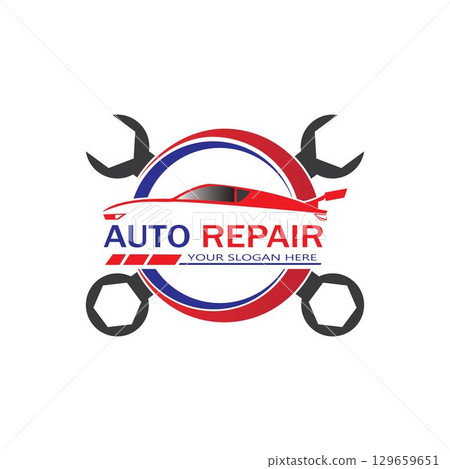 Auto Repairing Logo Vector. Automotive and Transportation Logo template Auto Repairing Logo Vector. Automotive and Transportation Logo template 129659651