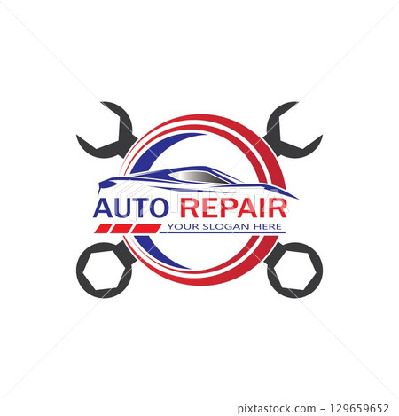 Auto Repairing Logo Vector. Automotive and Transportation Logo template Auto Repairing Logo Vector. Automotive and Transportation Logo template 129659652