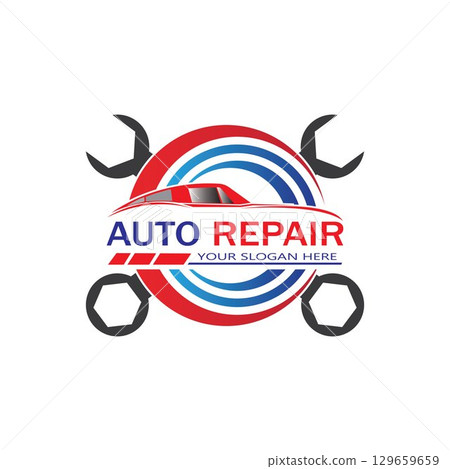 Auto Repairing Logo Vector. Automotive and Transportation Logo template 129659659