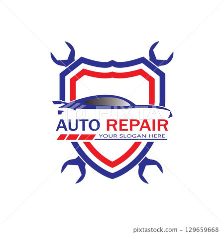 Auto Repairing Logo Vector. Automotive and Transportation Logo template 129659668
