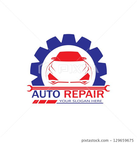 Auto Repairing Logo Vector. Automotive and Transportation Logo template 129659675