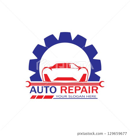 Auto Repairing Logo Vector. Automotive and Transportation Logo template 129659677