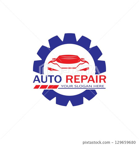 Auto Repairing Logo Vector. Automotive and Transportation Logo template Auto Repairing Logo Vector. Automotive and Transportation Logo template 129659680
