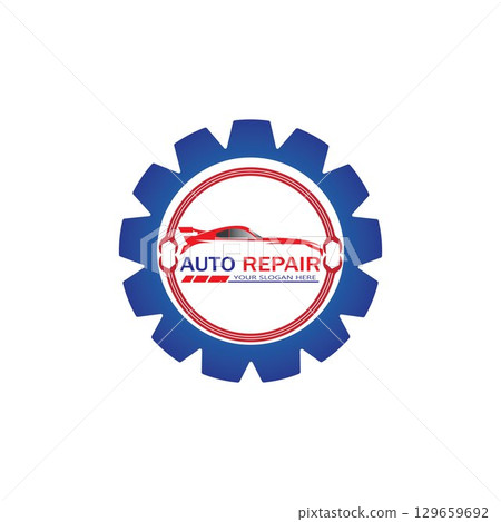 Auto Repairing Logo Vector. Automotive and Transportation Logo template 129659692