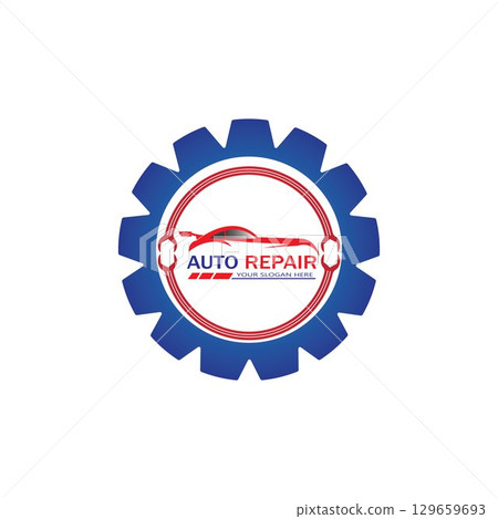 Auto Repairing Logo Vector. Automotive and Transportation Logo template 129659693