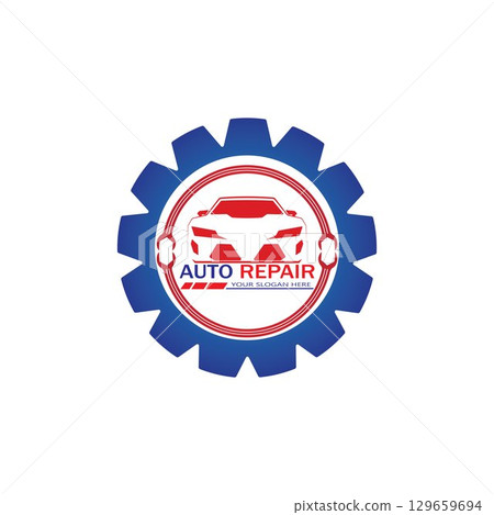 Auto Repairing Logo Vector. Automotive and Transportation Logo template Auto Repairing Logo Vector. Automotive and Transportation Logo template 129659694