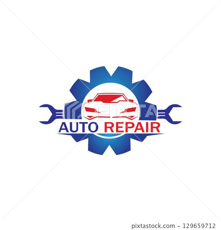 Auto Repairing Logo Vector. Automotive and Transportation Logo template 129659712