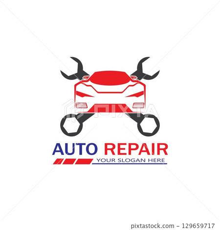 Auto Repairing Logo Vector. Automotive and Transportation Logo template 129659717