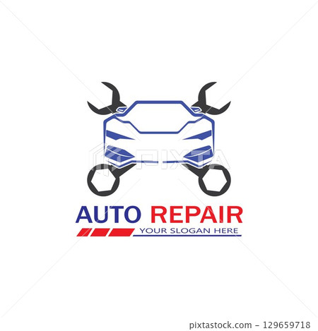 Auto Repairing Logo Vector. Automotive and Transportation Logo template 129659718