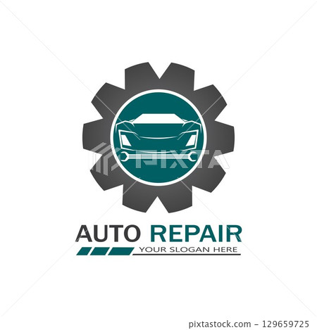 Auto Repairing Logo Vector. Automotive and Transportation Logo template 129659725