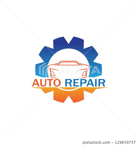 Auto Repairing Logo Vector. Automotive and Transportation Logo template 129659737