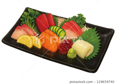 5種刺身拼盤 129659740