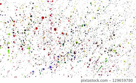 Abstract pattern of colorful splashes of watercolor paint on white background, festive splash of paint with bright, dynamic energy. High quality photo Abstract pattern of colorful splashes of watercolor paint on white background, festive splash of paint with bright, dynamic energy. High quality photo 129659780