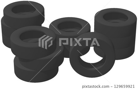 廢輪胎 廢輪胎 129659921